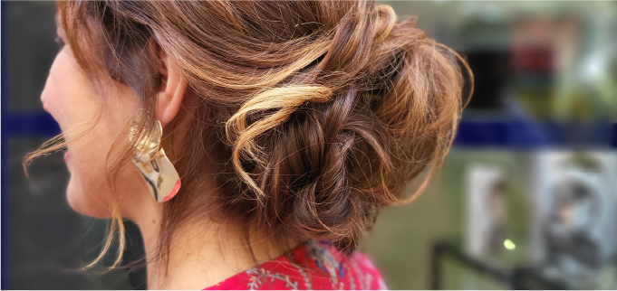 corte en salón de belleza